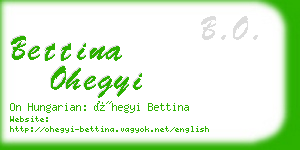 bettina ohegyi business card